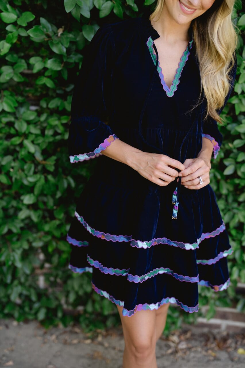 Tucker Mini- Navy Velvet-Briton Court
