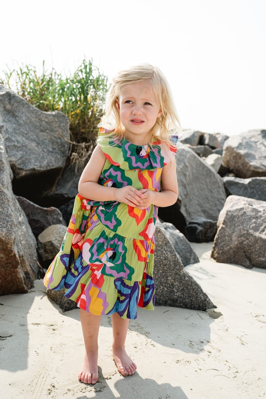 girls printed dress - briton court