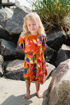 girls printed dress - briton court
