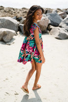 girls printed dress - briton court