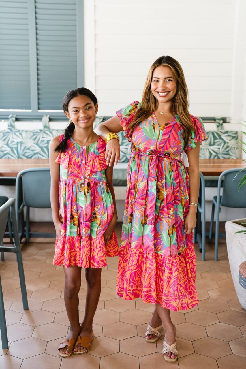 printed midi dress - briton court