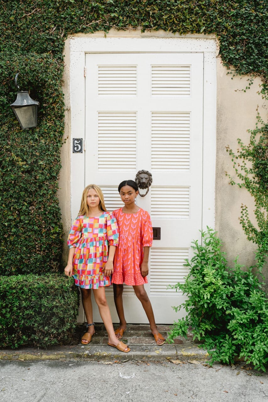 Girls Kenzie Dress-Briton Court