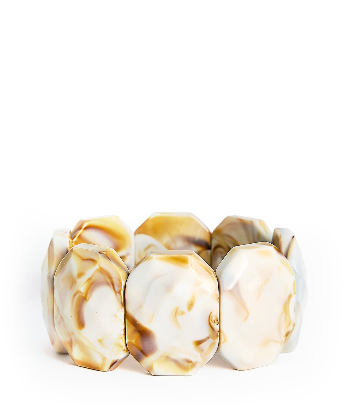Esme Acrylic Stretchy Cuff Bracelet-Briton Court