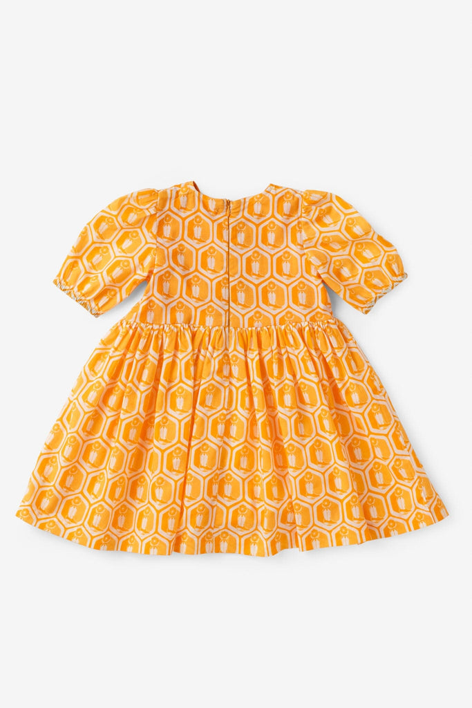 girls boot print dress - briton court