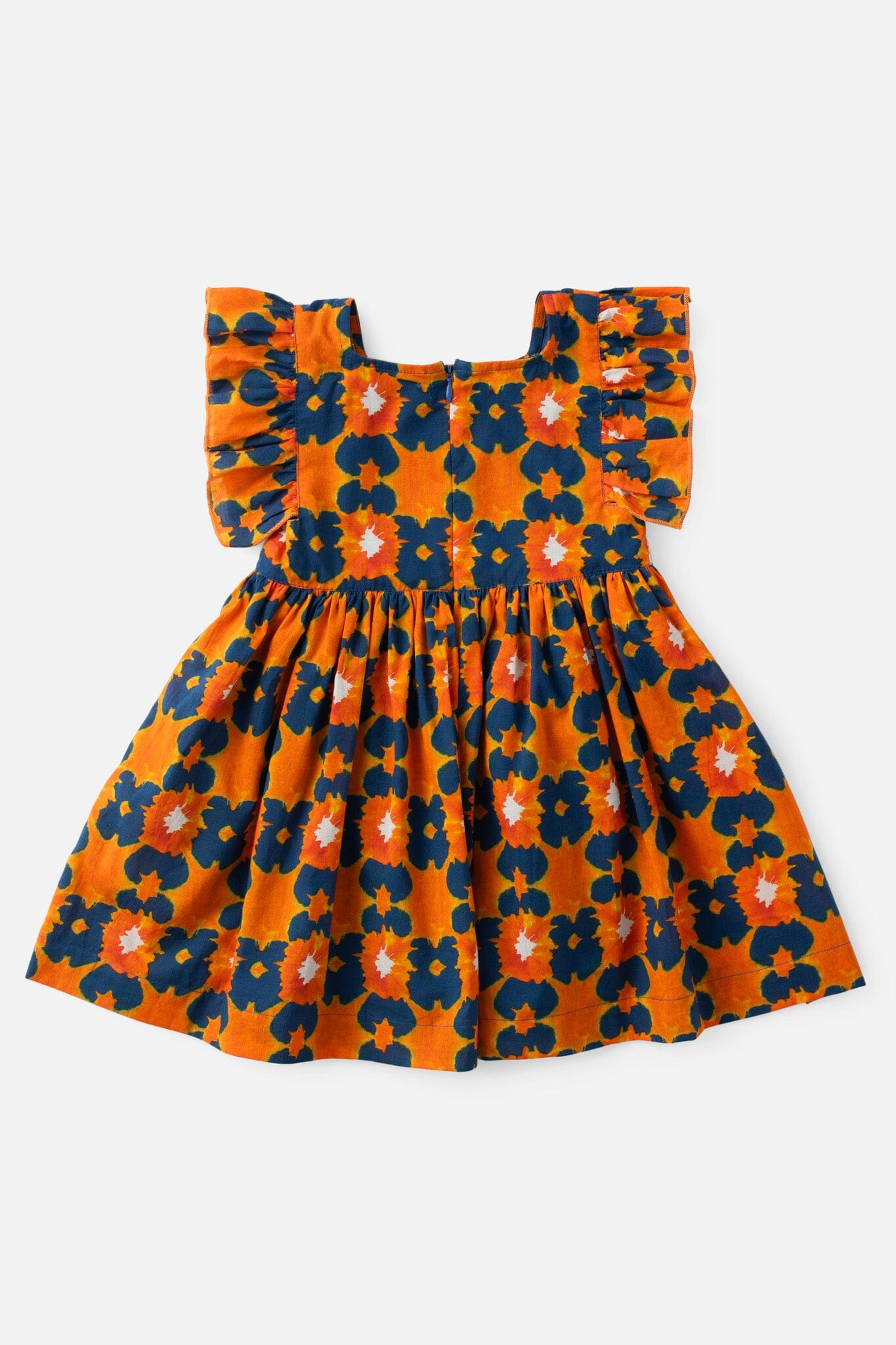 girls flutter sleeve tie dye dress - briton court