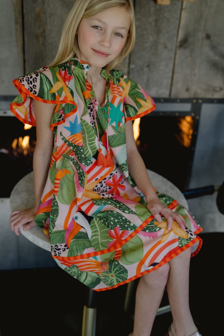 Girls Grayson Dress-Briton Court