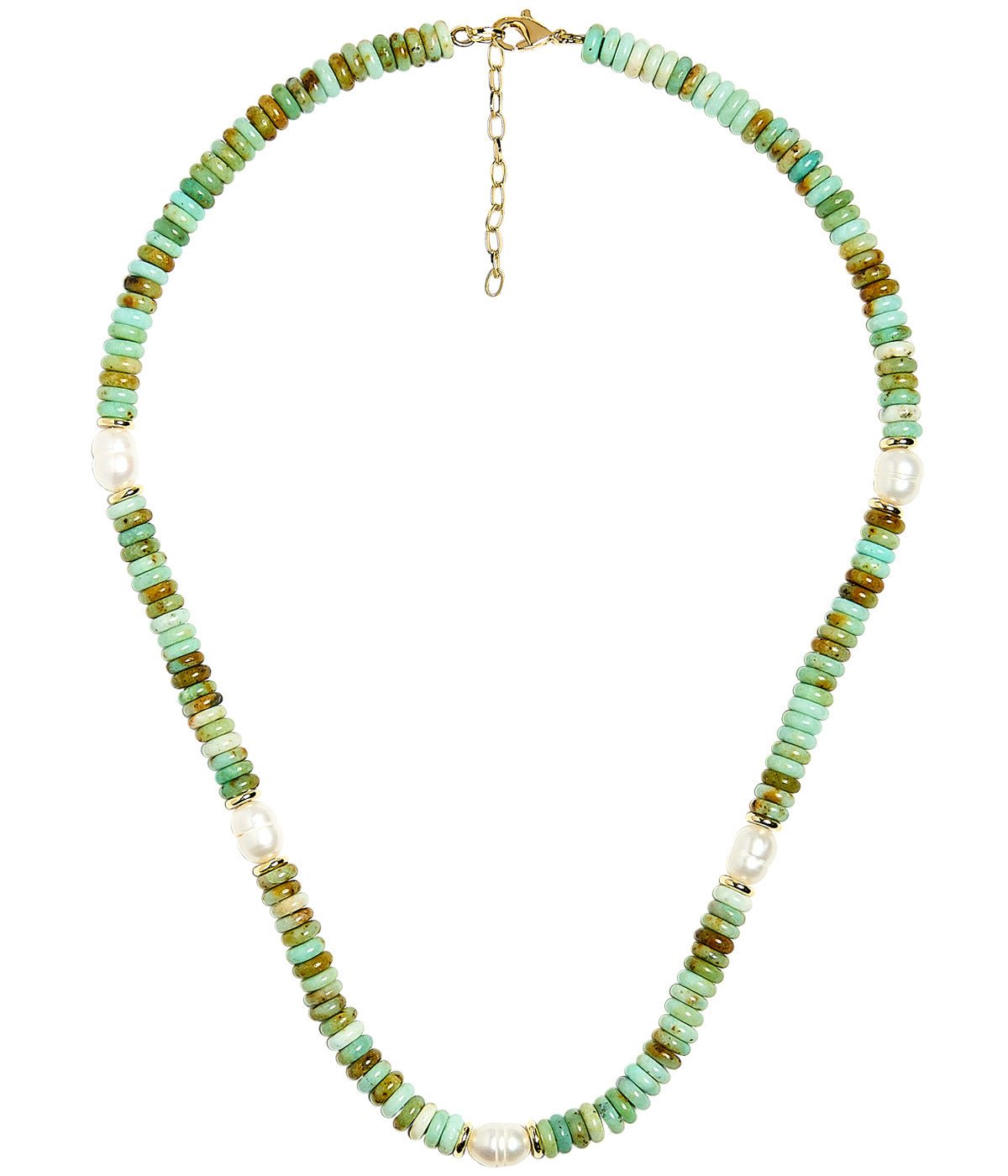 Jenny - Quartz Beaded Necklace with freshwater Pearl-Briton Court