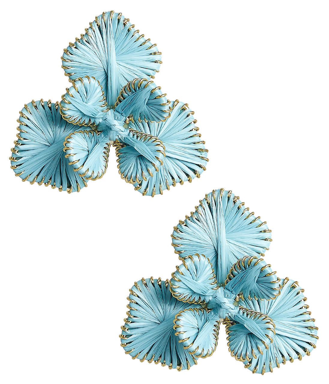 Kaia - Raffia Flower Earring-Briton Court