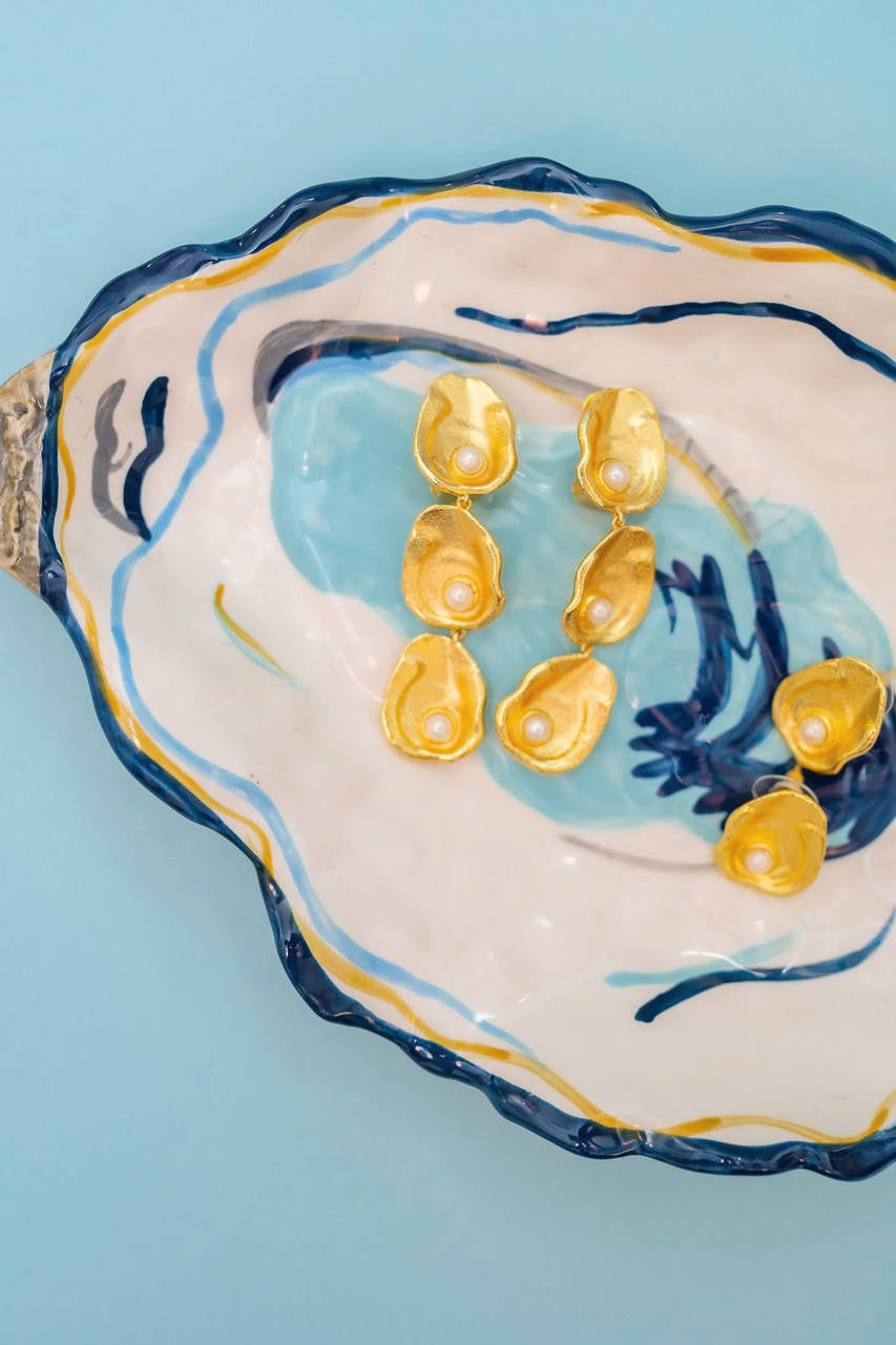 Oyster Stud - Earring-Briton Court