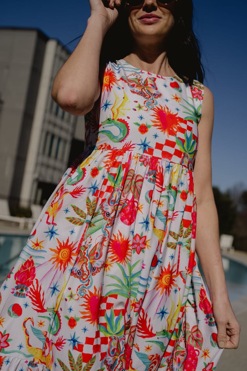 Stephe Maxi Dress - Tropical-Briton Court