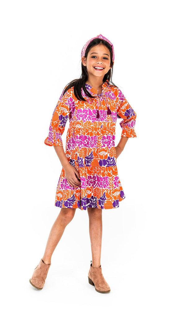 Briton Court | Custom dresses for girls | Tropic Dress/Orchid