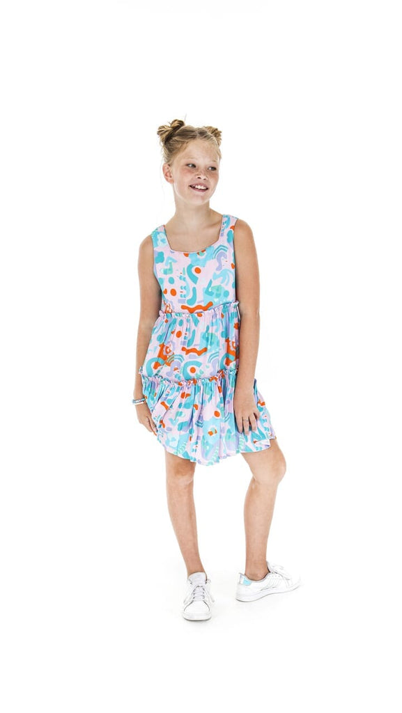 Girl in pastel easter dress
